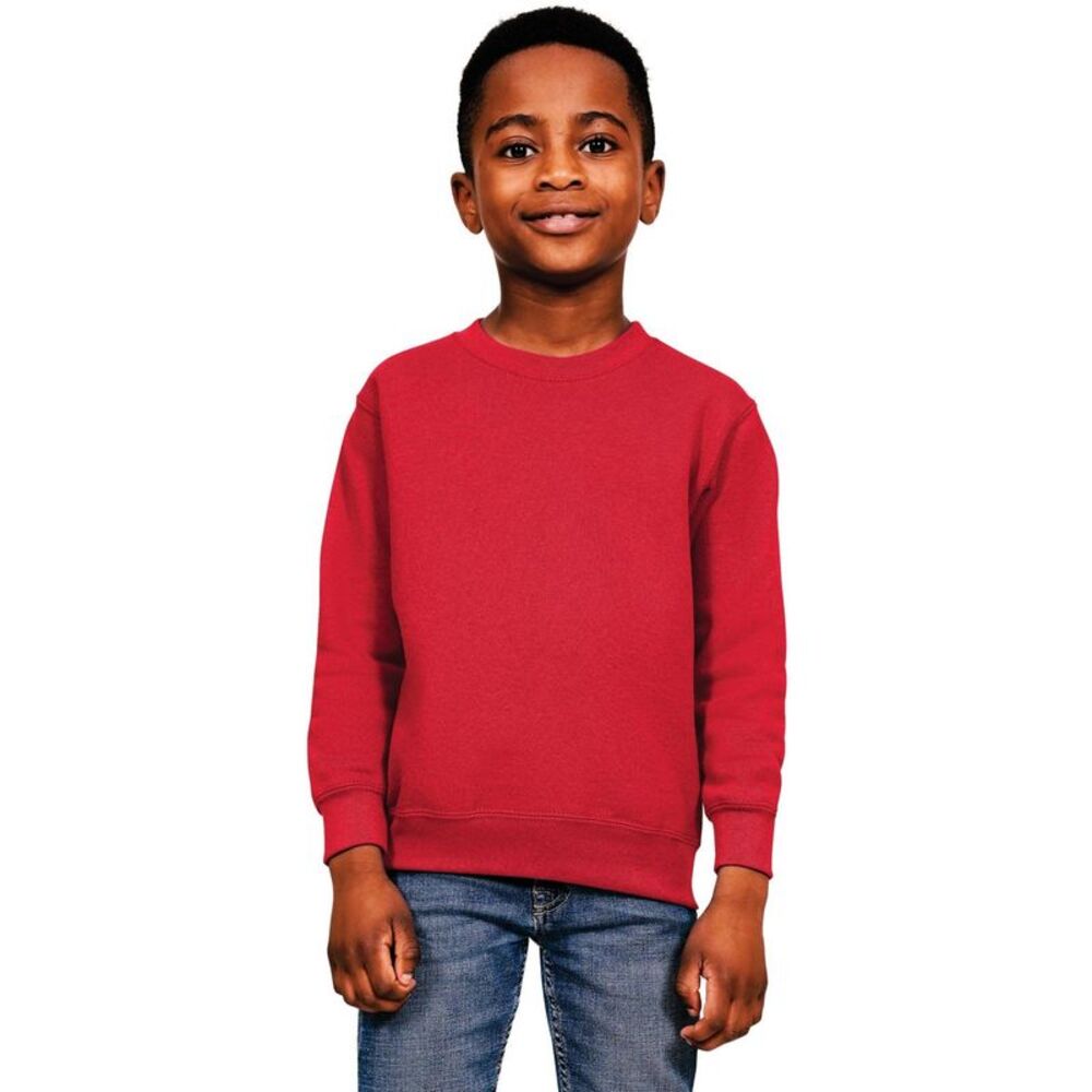 Casual Classics Childrens/Kids Blended Ringspun Cotton Sweatshirt / Red